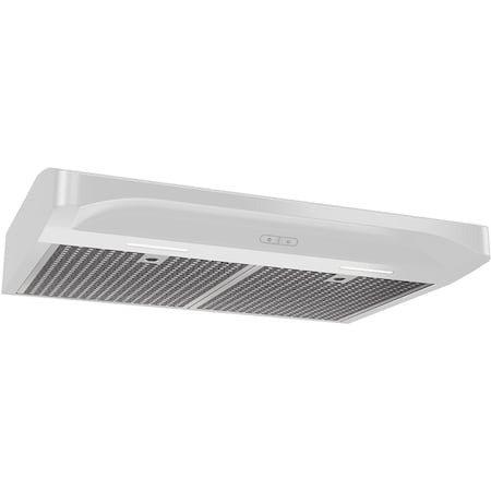 Broan-Nutone Elite 30-Inch Convertible LED-Lit White Under-Cabinet Range Hood with 375 Max CFM Blower ALT230WW